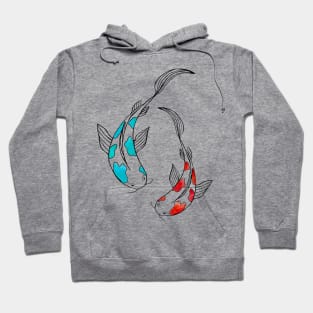 Koi Fish Lovers Transparent Hoodie